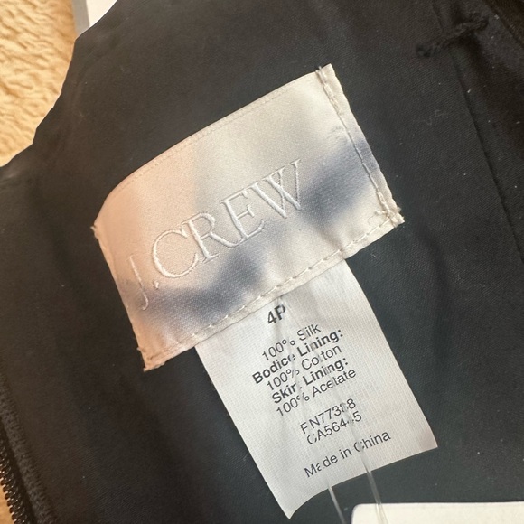 J. Crew Women’s Selma Black Mini Dress - Silk - Picture 4 of 4